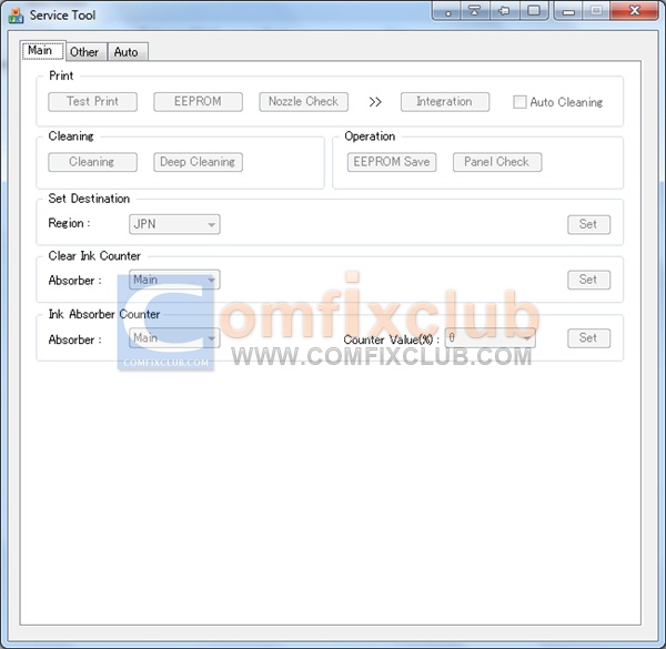 Canon service mode tool version 1.050 for 15