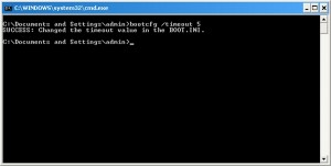bootcfg timeout windows xp