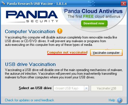 Panda USB Vaccine