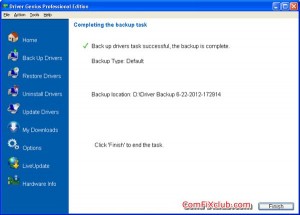 วิธีสํารองไดร์เวอร์ Backup Driver ด้วย Driver Genius Professional