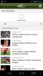 Official UEFA EURO 2012 app