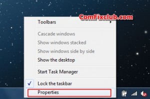 Taskbar Windows 7