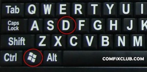 Windows+D