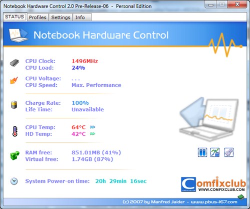 notebook hardware control serial 2.4.3