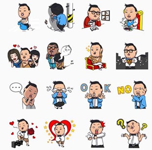 Gangnam Style LINE Sticker