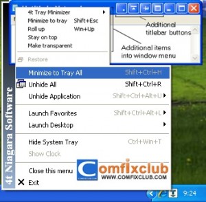 ซ่อนโปรแกรมบน Taskbar ง่ายๆ ด้วยโปรแกรม 4t Tray Minimizer Free