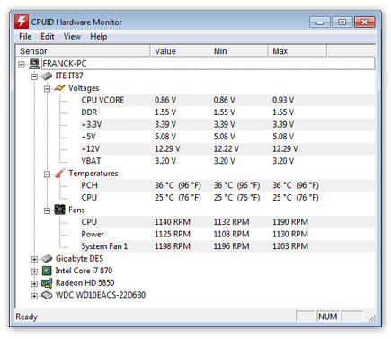 วิธีเช็คความร้อนโน๊ตบุ๊ค เช็คความร้อน Notebook ด้วย Hardware Monitor