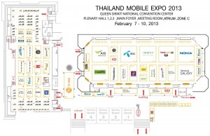 Thailand Mobile Expo 2013 Map