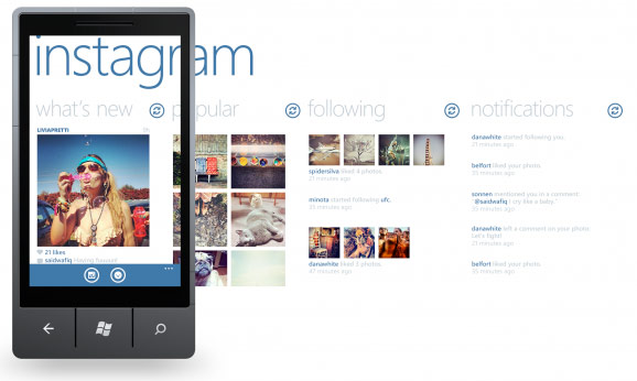 Instagram บน Windows Phone 8