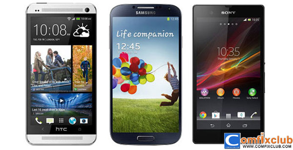 compare-htc-one-samsung-galaxy-s4-sony-xperia-z